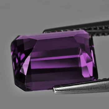 7x5 mm Octagon {1.20ct} Top Luster Natural Titanium Purple Spinel [Flawless-VVS]