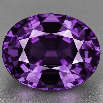 7x6 mm Oval {1.08ct} Top Luster Natural Intense Titanium Purple Spinel [Flawless-VVS]