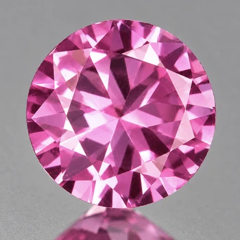 4.00 mm Round {0.35ct} Diamond Cut Natural Brilliant Pink Sapphire [Flawless-VVS]