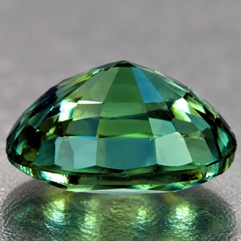 6x5 mm Oval 0.76ct Brilliant Natural Green Sapphire [Flawless-VVS]