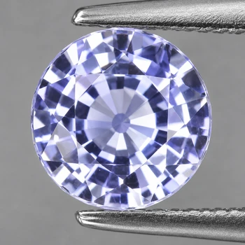 5.30 mm Round 0.82ct Fire Luster Natural Light Purple Blue Sapphire [Flawless-VVS]