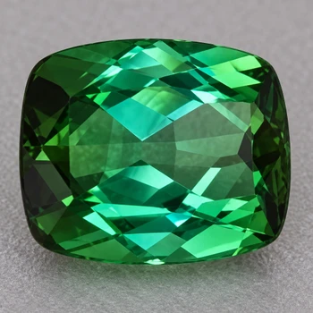 8x6 mm Cushion 1.55ct AAA Luster Natural Blue Green Tourmaline [Flawless-VVS]