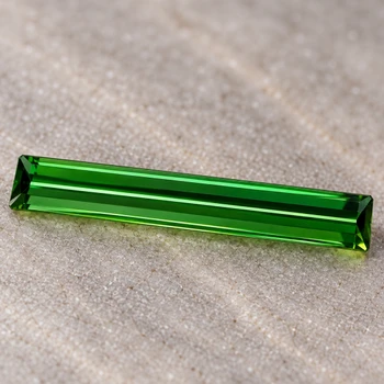17x3 mm Octagon {1.25ct} Sparkling Natural Intense Green Tourmaline [Flawless-VVS]