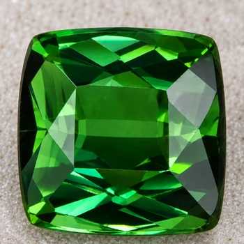 6.50 mm Cushion 1.70ct AAA Luster Natural Blue Green Tourmaline [Flawless-VVS]