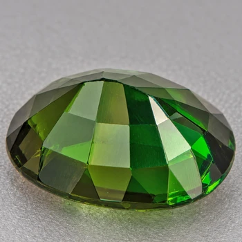 8x5 mm Oval 1.26ct AAA Luster Natural Intense Green Tourmaline [Flawless-VVS]