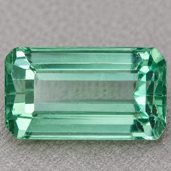 9x5 mm Octagon {1.56ct} Sparkling Natural Neon Green Tourmaline [Flawless-VVS]