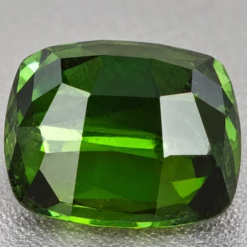7x6 mm Cushion 1.42ct AAA Luster Natural Intense Green Tourmaline [Flawless-VVS]