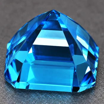 10.50 mm Octagon 8.12cts Top Luster Natural London Blue Topaz [Flawless-VVS]