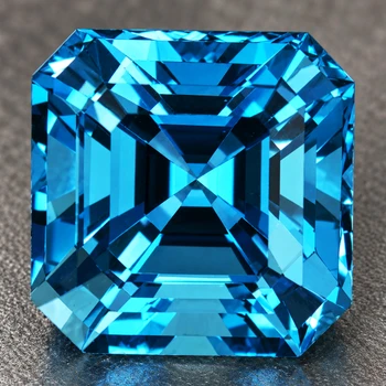 10.50 mm Octagon 8.12cts Top Luster Natural London Blue Topaz [Flawless-VVS]