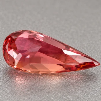 9x5 mm Pear {1.02ct} Fire Luster Natural SriLanka Intense Padparadscha Pink Sapphire [Flawless-VVS]