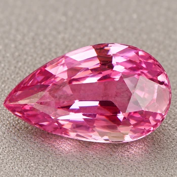 8x5 mm Pear {1.02ct} Fire Luster Natural SriLanka Intense Pink Sapphire [Flawless-VVS]