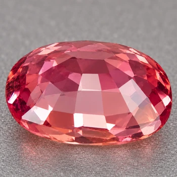 7x5 mm Oval {1.02ct} Fire Luster Natural SriLanka Intense Padparadscha  Pink Sapphire [Flawless-VVS]