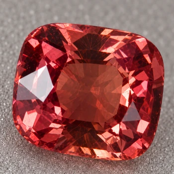 6.5x5.5 mm Cushion {1.25ct} Top Luster Natural SriLanka Padparadscha Pink Sapphire [Flawless-VVS]