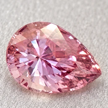 7x5 mm Pear {1.05ct} Fire Luster Natural SriLanka Orange Pink Sapphire [Flawless-VVS]