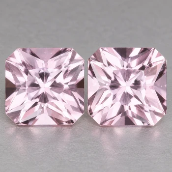 5.00 mm Octagon 2pcs Top Luster Natural Light Pink Sapphire [Flawless-VVS]