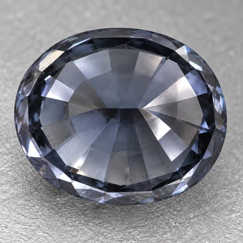 6.5x5.5 mm Oval {1.00ct} Top Luster Natural Titanium Gray Spinel [Flawless-VVS]