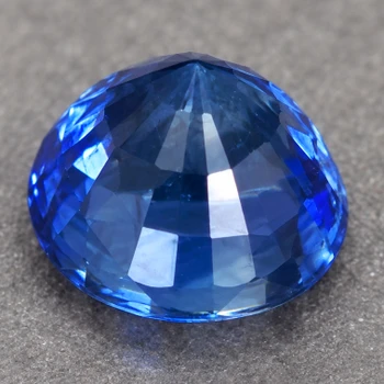 5.00 mm Round {0.80ct} Top Luster Natural Ceylon Top Intense Sapphire [VVS]