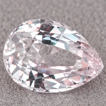 7.5x5.5 mm Pear {1.30ct} Sparkling Natural SriLanka Pastel Pink Sapphire [Flawless-VVS]