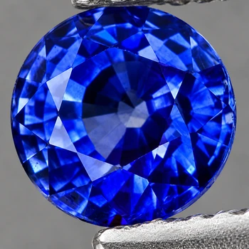 5.00 mm Round 0.62ct Superb Luster Natural Royal Blue Sapphire [Flawless-VVS]
