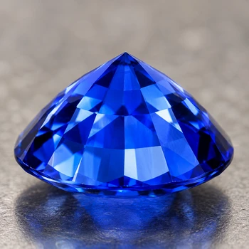 4.70 mm Round 0.60ct Superb Luster Natural Royal Blue Sapphire [Flawless-VVS]