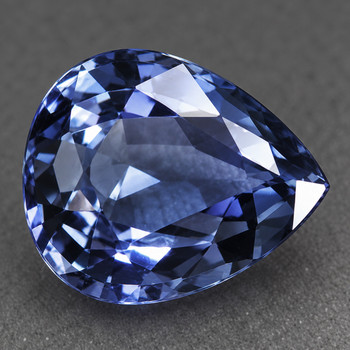 6x5 mm Pear {0.95ct} Top Luster Natural Silver Blue Spinel [Flawless-VVS]
