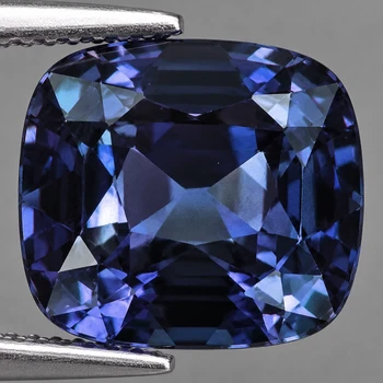 7x6 mm Cushion {1.20ct} Top Luster Natural Titanium Dark Blue Spinel [Flawless-VVS]