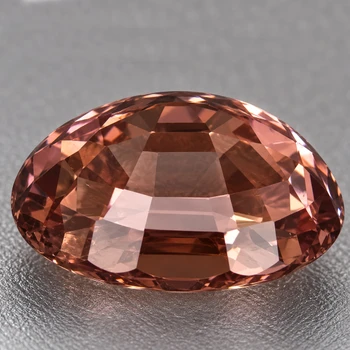 8.5x6.5 mm Oval {2.85ct} Superb Luster Natural Champagne Zircon [Flawless-VVS]