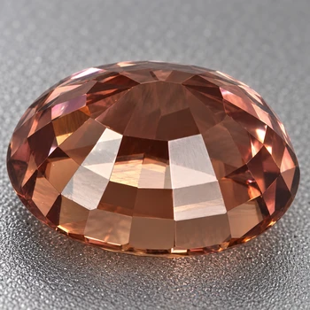 8.5x6.5 mm Oval {2.92ct} Superb Luster Natural Champagne Zircon [Flawless-VVS]