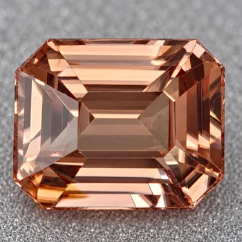 8x6 mm Octagon {2.65ct} Top Fire Natural Unheated Pink Zircon [Flawless-VVS]