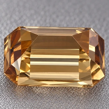 8.5x6.5 mm Octagon {2.80ct} Top Fire Natural Unheated Golden Zircon [Flawless-VVS]