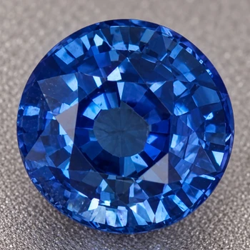5.00 mm Round {0.78ct} Superb Luster Natural Ceylon Top Intense Sapphire [VVS]