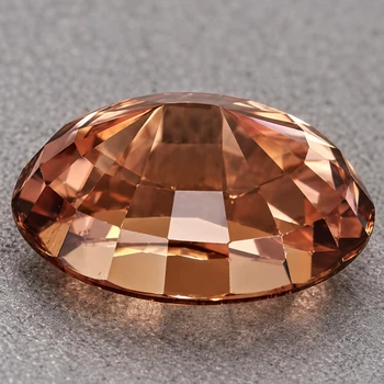 8.5x6.5 mm Oval {2.80ct} Superb Luster Natural Champagne Pink Zircon [Flawless-VVS]