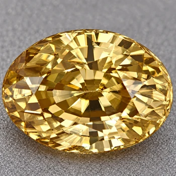 8.5x6.5 mm Oval {2.86ct} Superb Luster Natural Champagne Zircon [Flawless-VVS]
