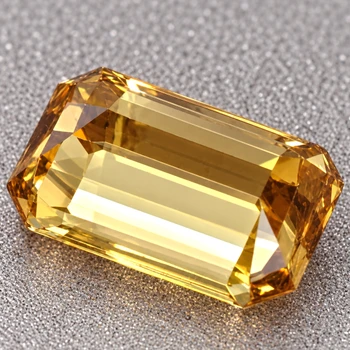 9x6 mm Octagon {2.88ct} Top Fire Natural Unheated Golden Champagne Zircon [Flawless-VVS]