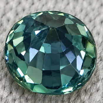 5.20 mm Round {0.72ct} Superb Luster Natural Madagascar Blue Green Sapphire [Flawless-VVS]