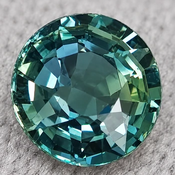 5.20 mm Round {0.72ct} Superb Luster Natural Madagascar Blue Green Sapphire [Flawless-VVS]