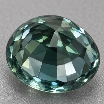 5.00 mm Round {0.70ct} Superb Luster Natural Madagascar Blue Green Sapphire [Flawless-VVS]