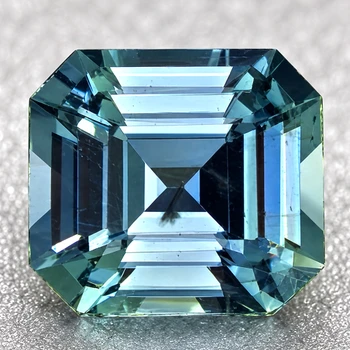 5.00 mm Octagon {0.65ct} Brilliant Natural Green Blue Sapphire [Flawless-VVS]