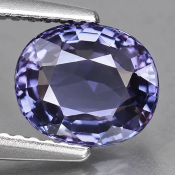 7x6 mm Oval {1.20ct} Top Luster Natural Titanium Purple Spinel [Flawless-VVS]