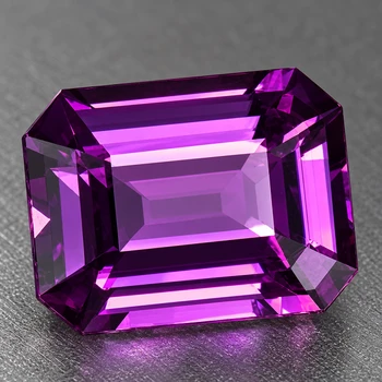 6.5x5 mm Octagon 1.08ct AAA Luster Natural SriLanka Intense Purple Sapphire [Flawless-VVS]