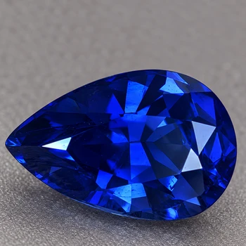 7.5x5 mm Pear {1.05ct} Sparkling Natural SriLanka Intense Blue Sapphire [VS]