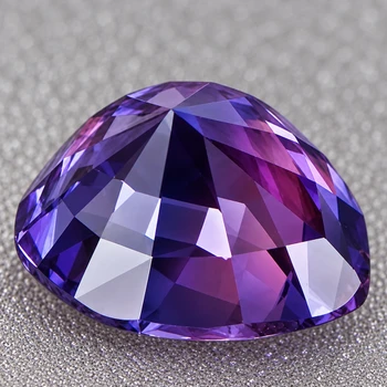 6.5x5.5 mm Pear {1.10ct} AAA Luster Natural SriLanka Intense Purple Sapphire [Flawless-VVS]