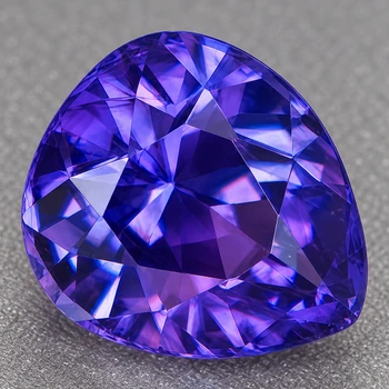 6.5x5.5 mm Pear {1.10ct} AAA Luster Natural SriLanka Intense Purple Sapphire [Flawless-VVS]