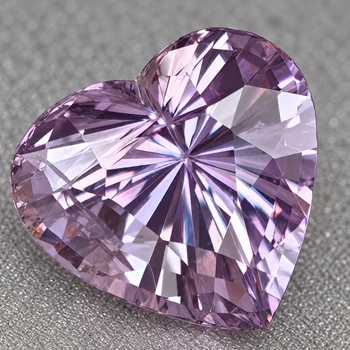 6.00 mm Heart {1.05ct} AAA Luster Natural Lavender Purple Sapphire [VVS]