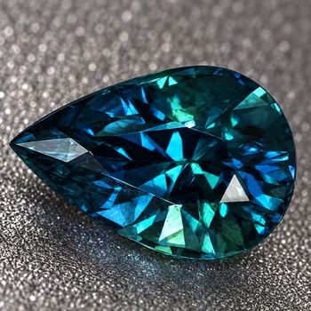 7.5x5 mm Pear {1.08ct} Top Luster Natural SriLanka Intense Blue Sapphire [VVS]