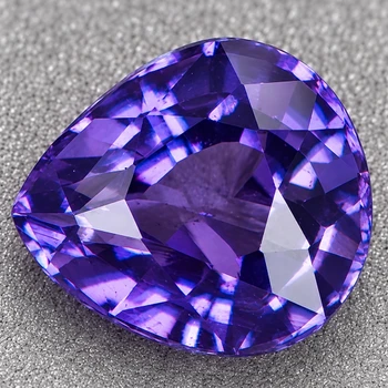 6.5x5.5 mm Pear {1.15ct} AAA Luster Natural SriLanka Intense Purple Sapphire [Flawless-VVS]