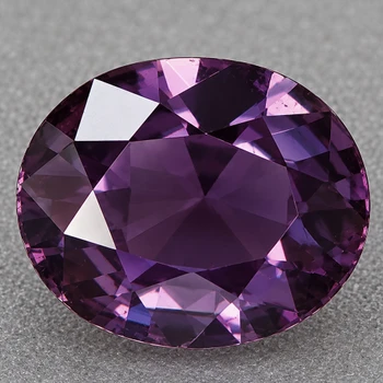 7.5x6.5 mm Oval {1.22ct} Top Luster Natural Titanium Purple Spinel [Flawless-VVS]