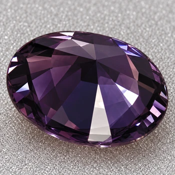 7.5x6.5 mm Oval {1.22ct} Top Luster Natural Titanium Purple Spinel [Flawless-VVS]