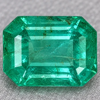 8.5x6.5 mm Octagon {1.80ct} Lustrous Natural Brilliant Zambian Green Emerald [SI]