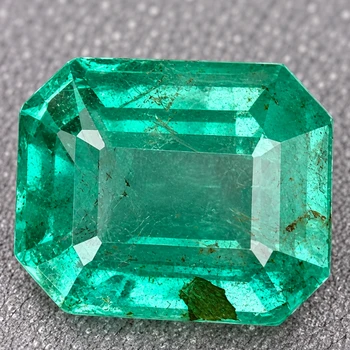7.5x6.5 mm Octagon {1.25ct} Lustrous Natural Brilliant Zambian Green Emerald [SI]